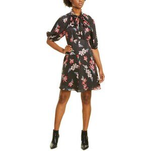 Rebecca Taylor Noha Silk Dress in Black Combo Size 4